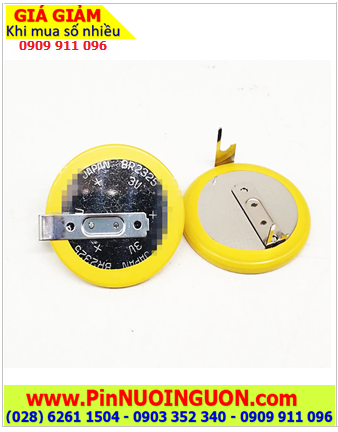 CMOS BR2325, Pin nuôi nguồn CMOS Panasonic BR2325 lithium 3V (chân thép) chính hãng _X.xứ Indonesia 
